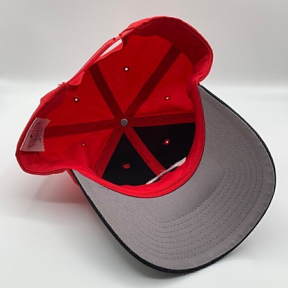 Cincinnati Reds MLB Vintage Red Black Twins Enterprise Snapback Hat - Picture 4 of 5